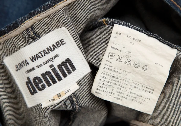 ジュンヤワタナベ コムデギャルソンJUNYA WATANABE COMME des GARCONS denim リボンデザイン半袖プルオーバートップス インディゴS K-110035_014
