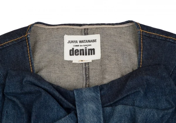ジュンヤワタナベ コムデギャルソンJUNYA WATANABE COMME des GARCONS denim リボンデザイン半袖プルオーバートップス インディゴS K-110035_005