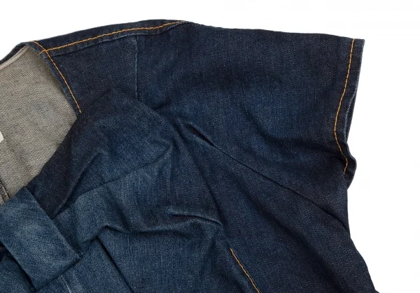 ジュンヤワタナベ コムデギャルソンJUNYA WATANABE COMME des GARCONS denim リボンデザイン半袖プルオーバートップス インディゴS K-110035_006