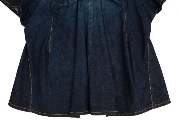 ジュンヤワタナベ コムデギャルソンJUNYA WATANABE COMME des GARCONS denim リボンデザイン半袖プルオーバートップス インディゴS K-110035_007