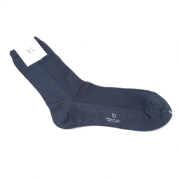 新品!ワイズY's メッシュ織りソックス 紺2(23cm～24.5cm位) K-110080_001