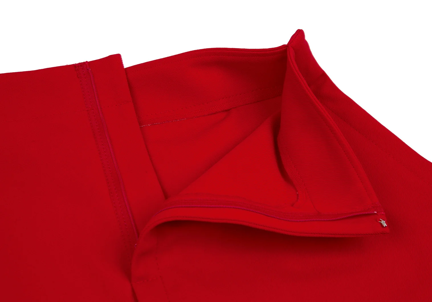 COMME des GARCONS 2D Design Polyester Skirt Red XS | PLAYFUL