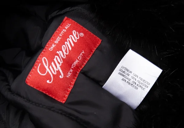 シュプリームSupreme GORE-TEX Taped Seam Trooper フラワープリントフライトキャップ 黒茶ONE SIZE K-110144_011