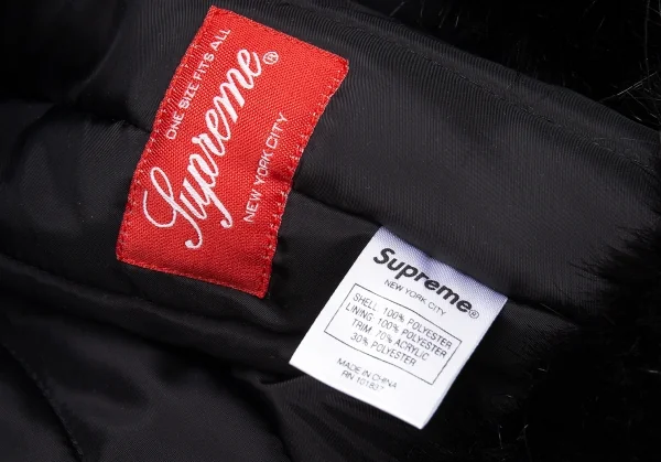 シュプリームSupreme GORE-TEX Taped Seam Trooper フラワープリントフライトキャップ 黒茶ONE SIZE K-110144_012