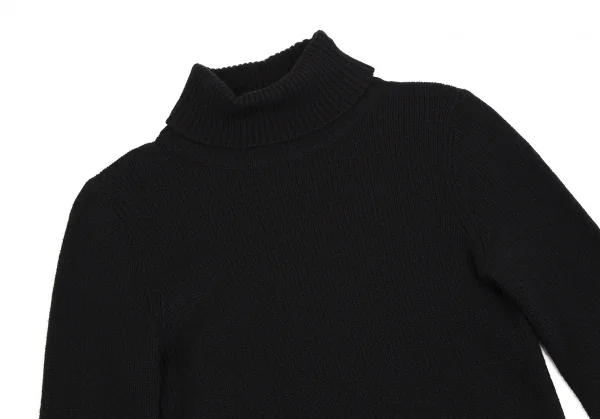 ラルフローレンRALPH LAUREN カシミヤウールタートルネックニットセーター 黒M K-110155_003