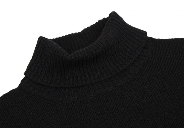 ラルフローレンRALPH LAUREN カシミヤウールタートルネックニットセーター 黒M K-110155_004