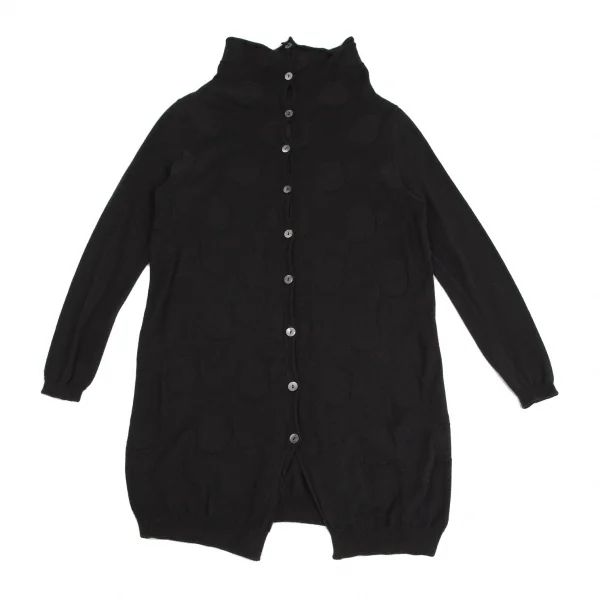 Y's for living Dot Jacquard Long Knit Cardigan K-110161_002