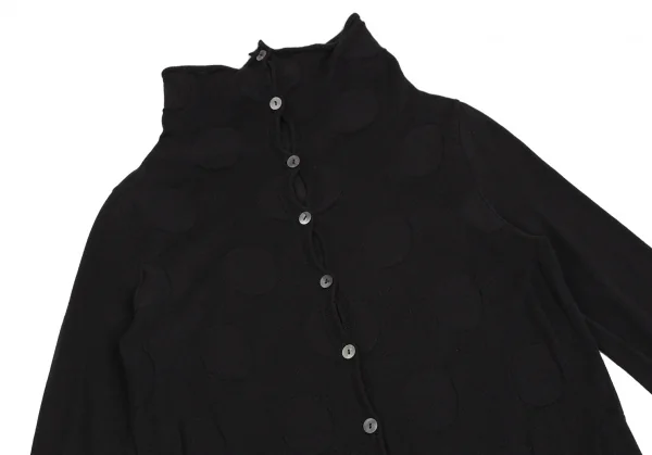 Y's for living Dot Jacquard Long Knit Cardigan K-110161_003