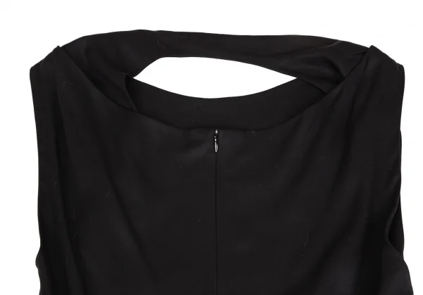 タケシコウサカバイ ワイズ ピンクレーベルTAKESHI KOSAKA by Y's Pink Label テンセルノースリーブワンピース 黒1 K-110193_011