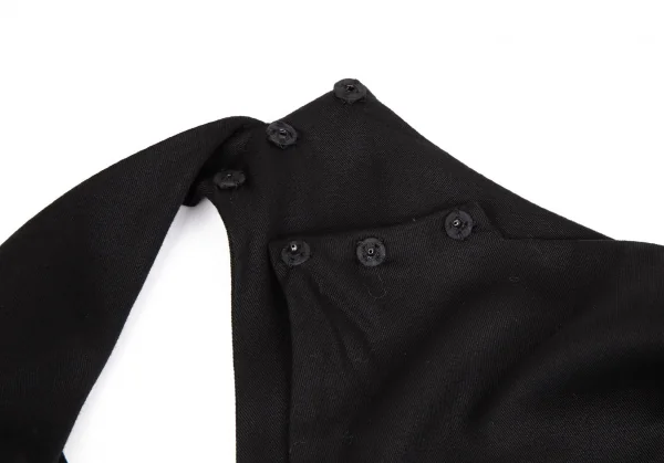 タケシコウサカバイ ワイズ ピンクレーベルTAKESHI KOSAKA by Y's Pink Label テンセルノースリーブワンピース 黒1 K-110193_014