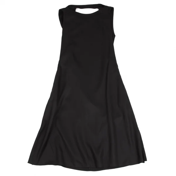 タケシコウサカバイ ワイズ ピンクレーベルTAKESHI KOSAKA by Y's Pink Label テンセルノースリーブワンピース 黒1 K-110193_002