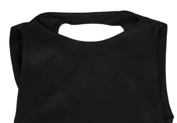 タケシコウサカバイ ワイズ ピンクレーベルTAKESHI KOSAKA by Y's Pink Label テンセルノースリーブワンピース 黒1 K-110193_003