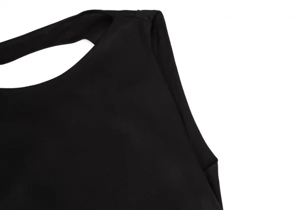 タケシコウサカバイ ワイズ ピンクレーベルTAKESHI KOSAKA by Y's Pink Label テンセルノースリーブワンピース 黒1 K-110193_005