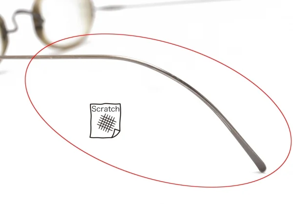 ルノアLunor メタルコンビフレームメガネ カーキガンメタ K-110197_011