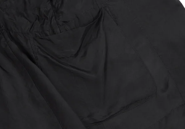 コムデギャルソンCOMME des GARCONS キュプラギャザー切替半袖ジャケット 黒S位 K-110222_012