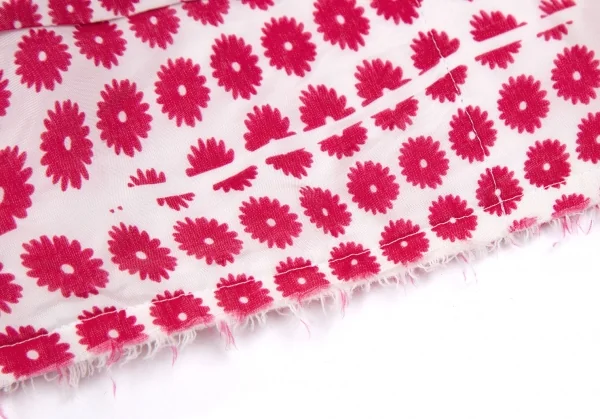 コムデギャルソンCOMME des GARCONS キュプラフラワー総柄プリントジャケット 白ピンクS位 K-110224_012