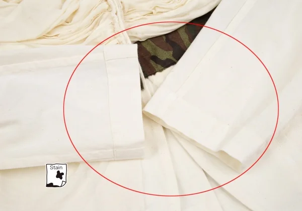 コムデギャルソンCOMME des GARCONS カモフラテープ貼り付けシーチングギャザージャケット 生成りS位 K-110225_009