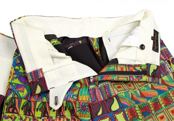 コムデギャルソンCOMME des GARCONS サイケデリックプリントラップスカート付きハーフパンツ マルチS K-110237_011