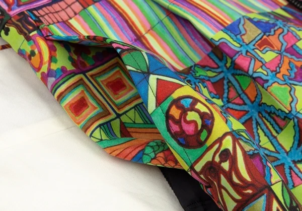 コムデギャルソンCOMME des GARCONS サイケデリックプリントラップスカート付きハーフパンツ マルチS K-110237_012