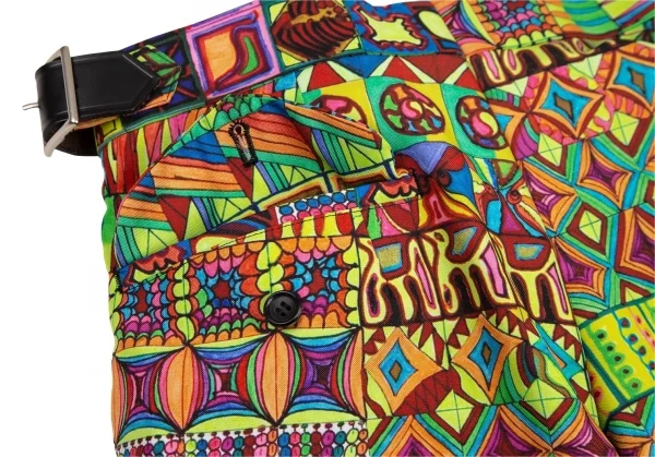 コムデギャルソンCOMME des GARCONS サイケデリックプリントラップスカート付きハーフパンツ マルチS K-110237_017