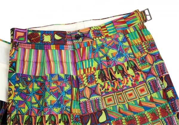 コムデギャルソンCOMME des GARCONS サイケデリックプリントラップスカート付きハーフパンツ マルチS K-110237_008
