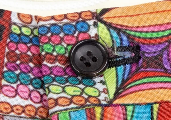 コムデギャルソンCOMME des GARCONS サイケデリックプリントラップスカート付きハーフパンツ マルチS K-110237_009