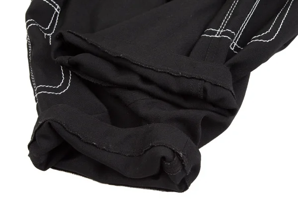 コムデギャルソンCOMME des GARCONS ウールトロンプルイユポケットステッチサルエルパンツ 黒XS K-110240_007
