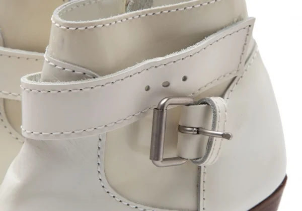ジュンヤワタナベ コムデギャルソンJUNYA WATANABE COMME des GARCONS  レザーベルトデザインヒールブーツ オフM(24cm位) K-110261_012