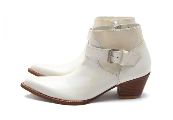 ジュンヤワタナベ コムデギャルソンJUNYA WATANABE COMME des GARCONS  レザーベルトデザインヒールブーツ オフM(24cm位) K-110261_005