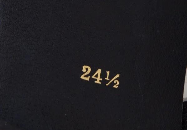 コムデギャルソンCOMME des GARCONS スクエアトゥストラップエナメルシューズ オフ24.5 K-110265_011