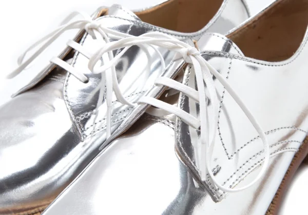 ジュンヤワタナベ コムデギャルソンJUNYA WATANABE COMME des GARCONS メタリック外羽根シューズ シルバーS(24cm位) K-110267_003