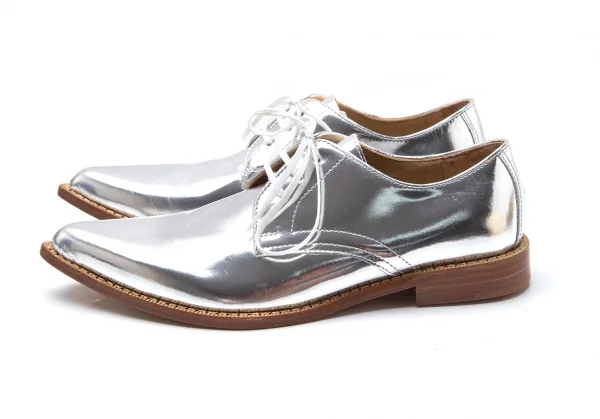 ジュンヤワタナベ コムデギャルソンJUNYA WATANABE COMME des GARCONS メタリック外羽根シューズ シルバーS(24cm位) K-110267_004