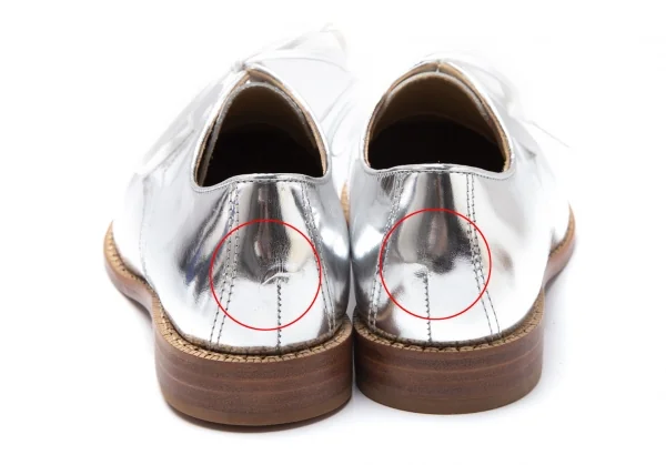 ジュンヤワタナベ コムデギャルソンJUNYA WATANABE COMME des GARCONS メタリック外羽根シューズ シルバーS(24cm位) K-110267_006