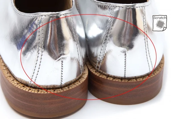 ジュンヤワタナベ コムデギャルソンJUNYA WATANABE COMME des GARCONS メタリック外羽根シューズ シルバーS(24cm位) K-110267_007