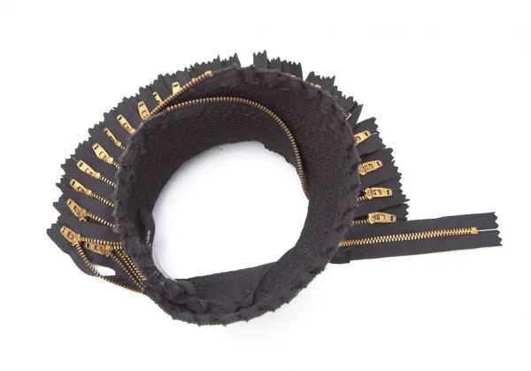 ジュンヤワタナベ コムデギャルソンJUNYA WATANABE COMME des GARCONS 多重ジップネックウォーマー 黒ゴールド K-110269_007