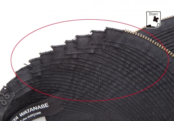 ジュンヤワタナベ コムデギャルソンJUNYA WATANABE COMME des GARCONS 多重ジップネックウォーマー 黒ゴールド K-110269_009