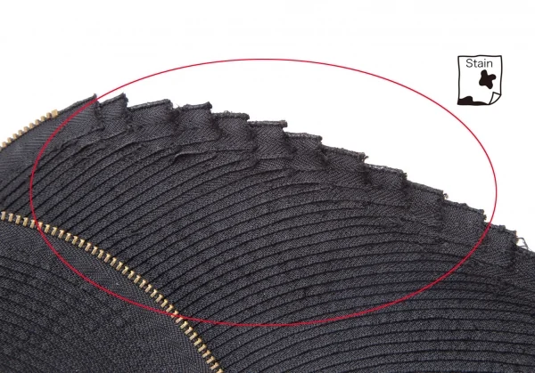 ジュンヤワタナベ コムデギャルソンJUNYA WATANABE COMME des GARCONS 多重ジップネックウォーマー 黒ゴールド K-110269_010