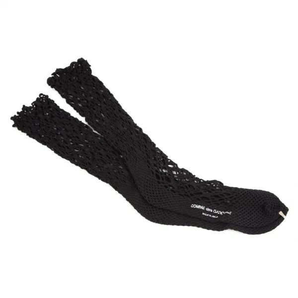新品!コムデギャルソンCOMME des GARCONS メッシュウーブンソックス 黒S位(22cm～24cm位) K-110272_001
