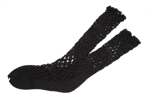 新品!コムデギャルソンCOMME des GARCONS メッシュウーブンソックス 黒S位(22cm～24cm位) K-110272_004