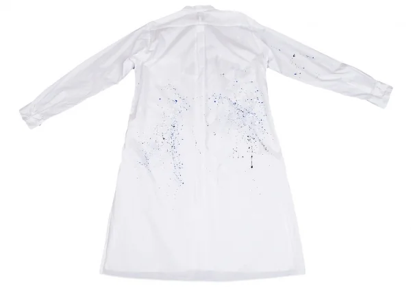 サイトs'yte スプラッシュペイントスタンドカラーロングシャツ 白3 K-110280_015