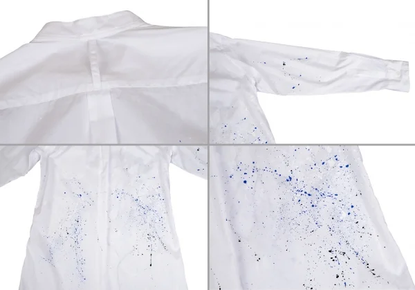 サイトs'yte スプラッシュペイントスタンドカラーロングシャツ 白3 K-110280_016