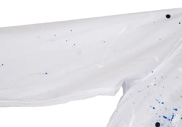 サイトs'yte スプラッシュペイントスタンドカラーロングシャツ 白3 K-110280_008