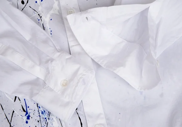 サイトs'yte スプラッシュペイントスタンドカラーロングシャツ 白3 K-110280_009