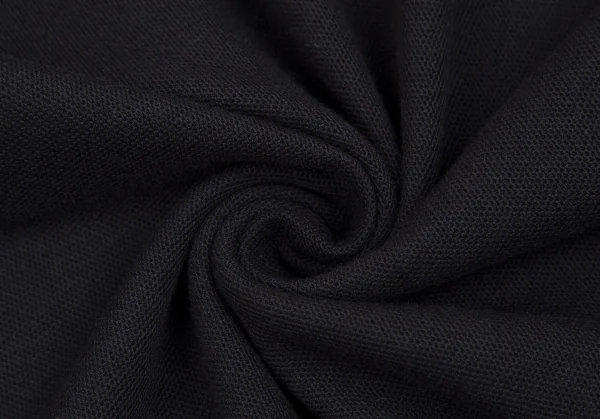 ブラックスキャンダル ヨウジヤマモトBLACK Scandal Yohji Yamamoto ロゴ刺繍鹿の子ポロシャツ 黒1 K-110285_011