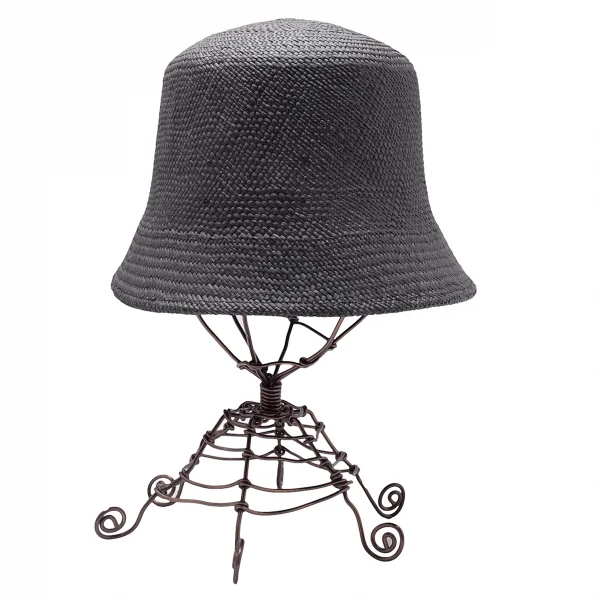 タケシコウサカバイ ワイズ ピンクレーベルTAKESHI KOSAKA by Y's Pink Label パナマクロッシェハット チャコールF K-110286_004