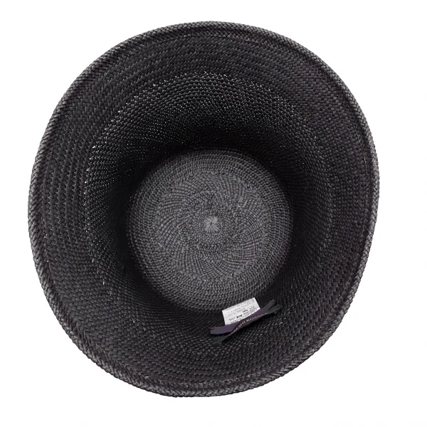 タケシコウサカバイ ワイズ ピンクレーベルTAKESHI KOSAKA by Y's Pink Label パナマクロッシェハット チャコールF K-110286_006