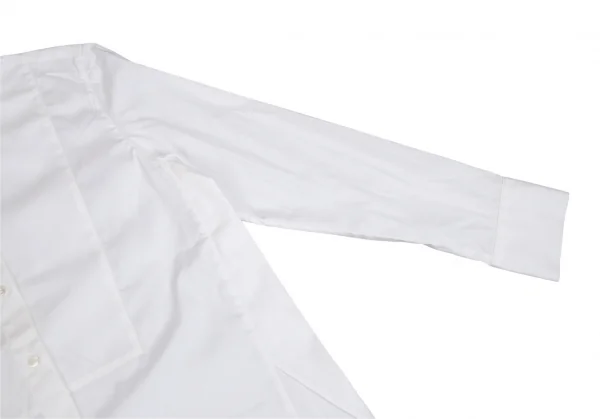 アクアスキュータムAquascutum ビジュー装飾カラー長袖シャツ 白10 K-110290_007