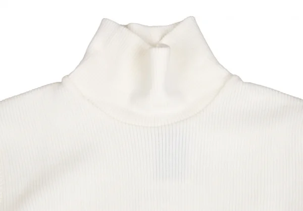 新品!ポールスチュアート スポーツPaul Stuart SPORT ポイント刺繍タートルネックリブカットソー オフM K-110297_003