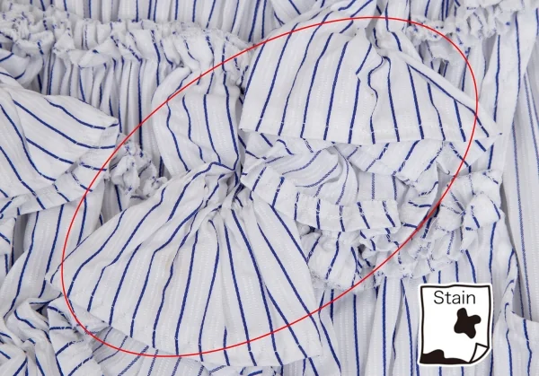 tricot COMME des GARCONS Decorative Gathered Stripes Shirt K-110301_004