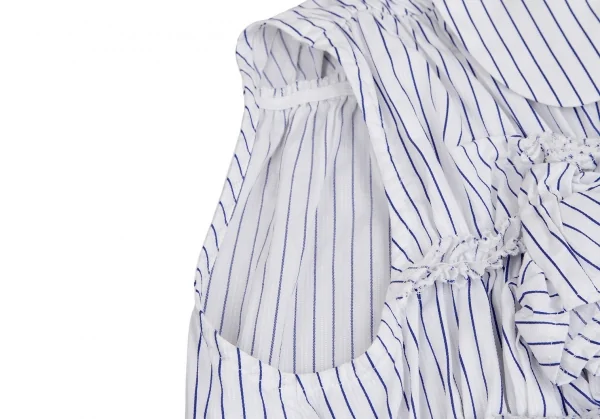 tricot COMME des GARCONS Decorative Gathered Stripes Shirt K-110301_005